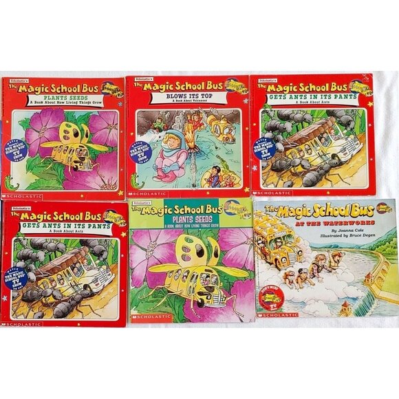 LOT OF 6 MAGIC SCHOOL BUS SCIENCE SCIENCE BOOKS - Picture 1 of 2